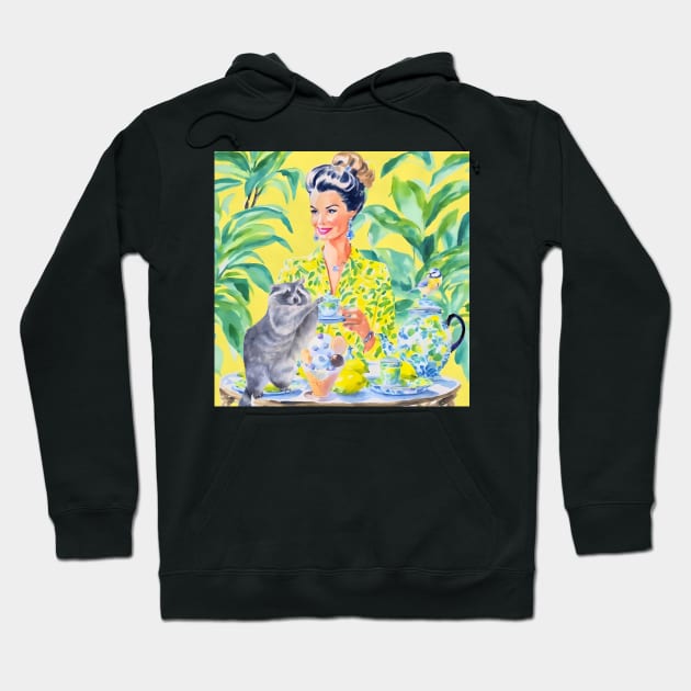 Garden tea party Hoodie by SophieClimaArt